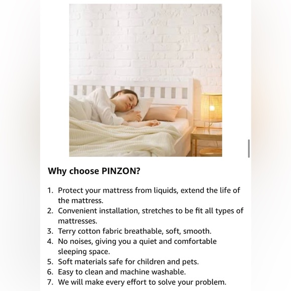 2 Zippered Mattress Protectors Fully-Encased Waterproof Cotton Bed Covers, 2 Pcs - Picture 8 of 15